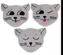 Load image into Gallery viewer, Set of 3 - Handmade Cat Trivet Set