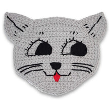 Load image into Gallery viewer, Vintage Style - 3 Piece Set - Large Crochet CAT Pot Holders / Trivets for Your Kitchen