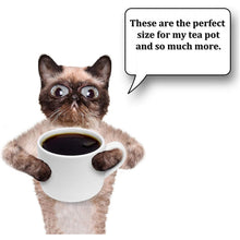 Load image into Gallery viewer, Vintage Style - 3 Piece Set - Large Crochet CAT Pot Holders / Trivets for Your Kitchen