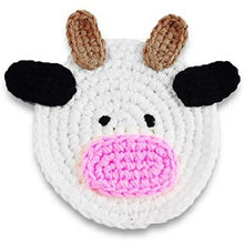 Load image into Gallery viewer, Handmade Crochet Cow Coasters
